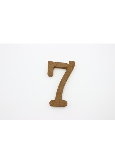Na Neşeli Ahşap 15 Cm 18mm Dik Durabilen 7 Rakamı.ahşap Sayı Söz Nişan Doğum Günü Tabela Duvar Yazısı Duvar Süsü Model 15cm18mm7rakamı