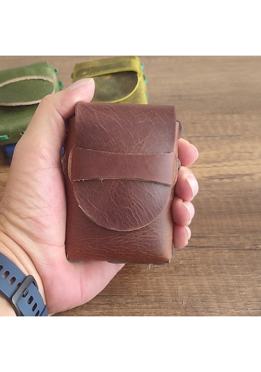 Sumerian Leather Craft  Deri Sigara Kılıfı Tarçın