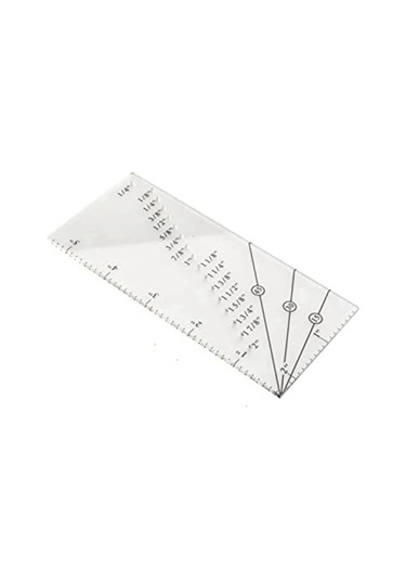 Yeşil Şeffaf-üst Dikiş Payı Cetveli Kapitone Kılavuzu Cetvel Dikiş Konumlandırma Cetveli Kılavuz Cetveli Dikiş Makinesi Delikli Dikiş Cetveli