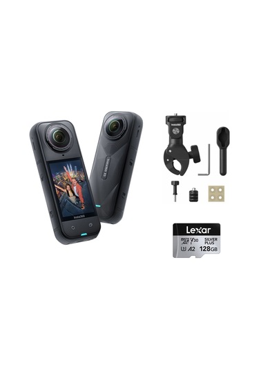 X5 Aksiyon Kamerası - Motosiklet Kiti 128 Gb Heavy Siyah