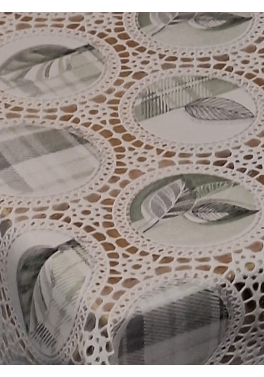 İthal Silinebilir Masa Örtüsü Kaymaz Tabanlı Pvc Muşamba Yeşil