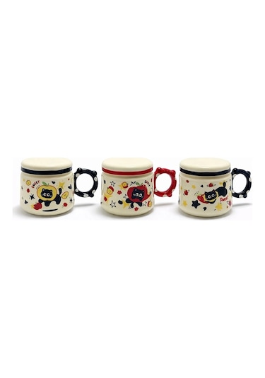 3d Kedi Figürlü Kapaklı Kupa Bardak Alk5035
