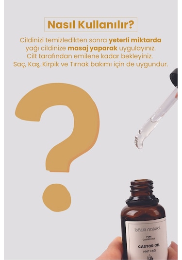 Bade Natural Hint Yağı Soğuk Sıkım %100 Saf 30 ML