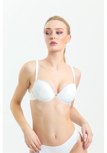Magic Form 3769 Kadın Dantelli Destekli Sütyen-ekru Ekru