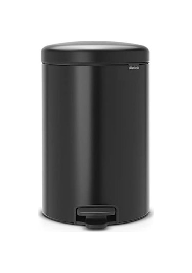 Brabantia Çöp Kutusu 20 Litre Newicon Pedallı Mat Siyah 114106 Siyah