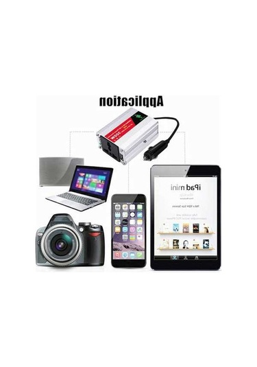 Ulzyvf 12v - 220v Araba Güneş Enerjili İnvertör Dönüştürücü 150w Usb Akü Klipsli 300w Tepe Gücü