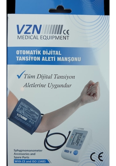 Dijital Tansiyon Aleti Manşonu Vzn Tekli Hortum Yetişkin 22-36 Cm