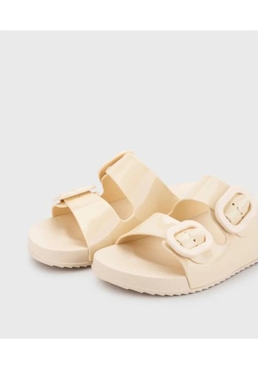 Igor S10334 079-Marfıl Kadın Çift Bantlı Terlik 001