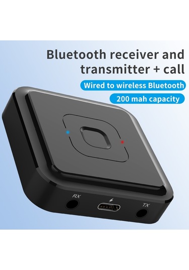Cbtx Bt-22 Bluetooth 5.1 Ses Alıcı Verici Mikrofon İle 3.5mm Aux Rca Jack Kablosuz Stereo Adaptör Araba