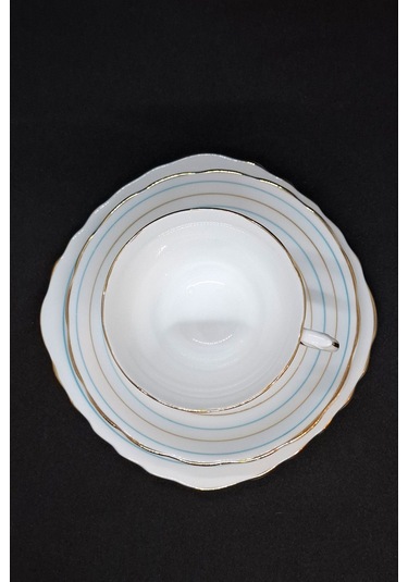 Royal Vale Çizgili Çay Fincanı 3 Parça 210 Ml Çok Renkli