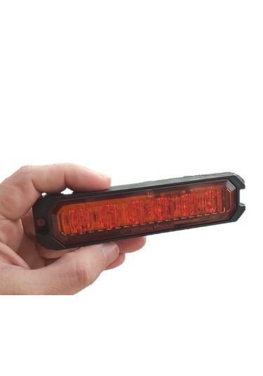 2 Adet 6 Ledli Turuncu-Turuncu Scooter Motosiklet Dorse Lambası 12-24 Volt