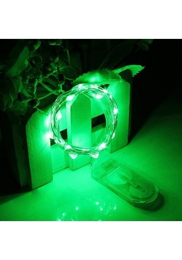 Lijinxu Magideal Su Geçirmez 2m 20leds Led Bakır Tel Dize Yeşil