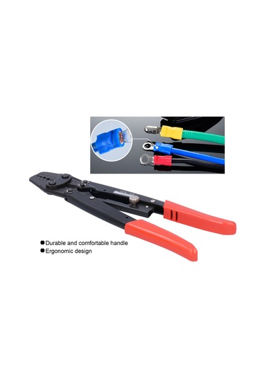 Xindoker Hx-10 Rachet Terminal Pres Ünitesi, El Aleti, 1.25-10mm² Awg10-6 , Yüksek Karbon Çelik + Pvc, Ergonomik Kollu, Dayanıklı Ve Konforlu Tutuş