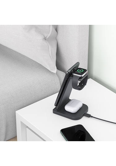 Ally 15 W 3 In 1 Wireless Kablosuz Şarj Standı