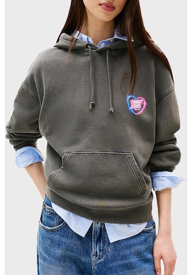 Tommy Jeans Bayan Sweat Dw0dw20945 Bds Siyah Siyah
