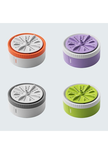 Sones Mini Taşınabilir İç Çamaşırı Çorap Türbin Çamaşır Makinesi, Renk: Turuncu Standart