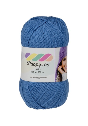 Kürkçü Han Happy Joy 100gr 300m El Örgü İpi Mavi Hj098