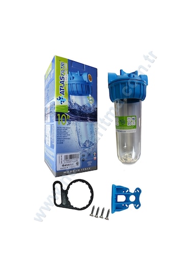 Atlas 10 İnç Kartuş Filtre için Tekli Filtre Kabı