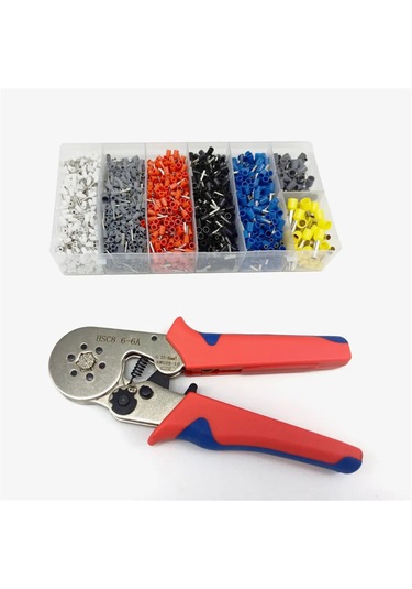 Tenfowee "profesyonel 0.25-6mm Hsc8 6-6a Kablo Pense Seti + 1900 Adet Konektör" Hsc8 6-6a+1900