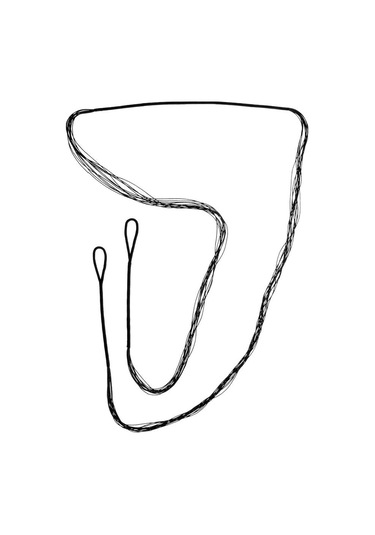 Dolıty Okçuluk Aksesuarları Siyah Bowstrings 122-cm-/-48inch Siyah