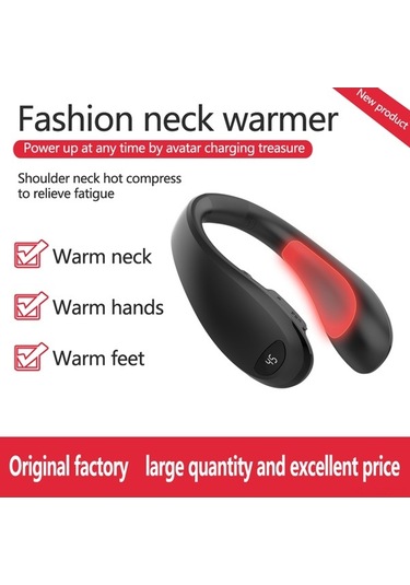 Ulzyvf Şarj Edilebilir 8000mah Boyun Isıtıcı - 3 Sıcaklık Modlu Ağrı Giderici & Powerbank Beyaz Beyaz
