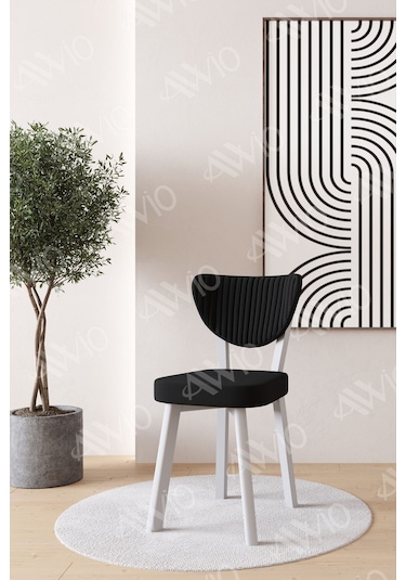 Avvio Senta Beyaz Elma Sandalye 80x120 Yemek Masası Mutfak Masası 4 Kişilik Masa Sandalye Takımı Beyaz