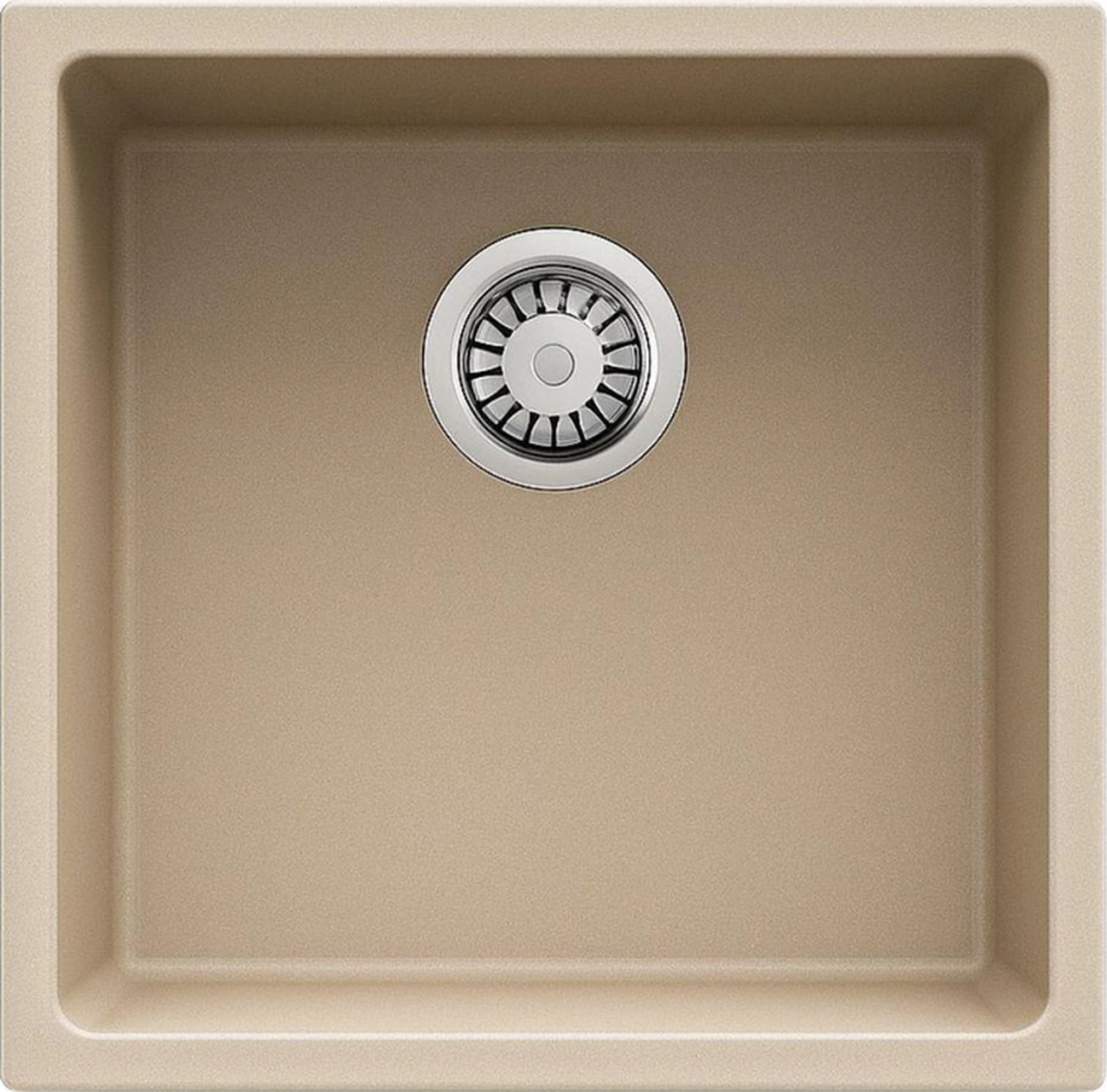 Real Stone Steep 40x40 Krem Granit Mutfak Eviyesi Krem