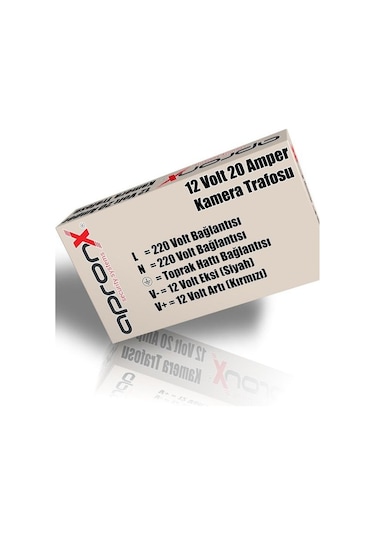 12 Volt 20 Amper Metal Adaptör Güvenlik Kamerası Trafosu Kamera Adaptörü