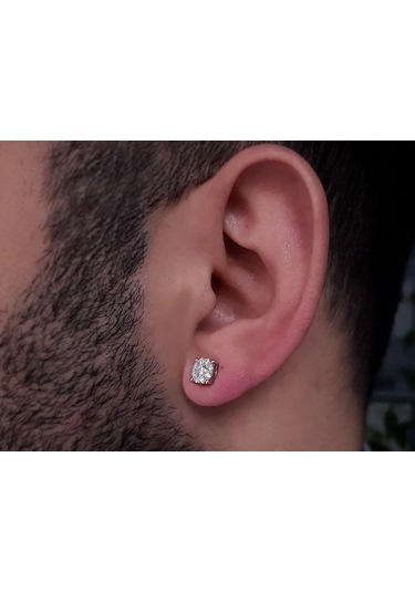 Sirius 1.50 Ct. Tektaş Görünümlü Pırlanta Erkek Küpesi  0804E0118