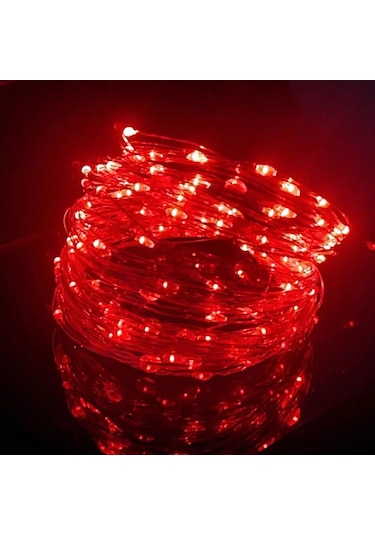 Kırmızı Noel Işığı 10m 20m Bakır Gümüş Tel Usb Led Dize İşıklar Peri Noel Düğün Parti Dekor İçin Su Geçirmez Tatil Aydınlatma 2m Kırmızı