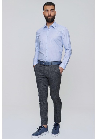 P 1090 Slim Fit Lacivert Spor Pantolon Lacivert