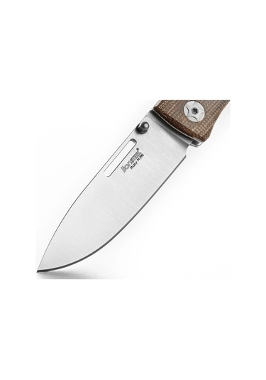 Lionsteel Nini Natural Canvas - Full Handle Kamp Çakı Kahverengi