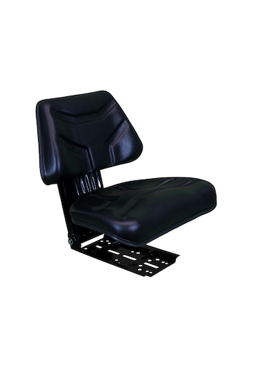 Siyah Ppm 210 Düz Arkalıklı Kızak Ayarsız Patpat Sürücü Koltuğu