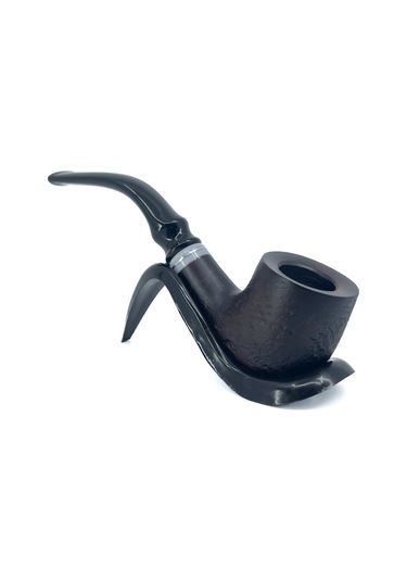 Dapper Bent Billiard Briar Gül Kökü 9 Mm Filtreli El Yapımı Pipo - 2642