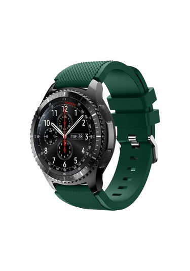 E2m Huaweı Watch 22mm Krd-12 Frontier Silikon Koyu Yeşil Kordon
