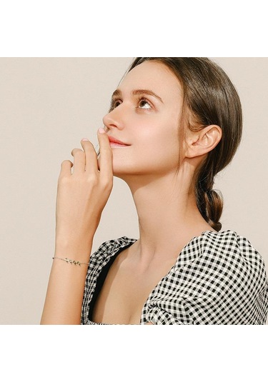 Tancise 925 Ayar Gümüş Bilezik Takı Geometrik Boncuk Zincir Bağlantı Bilezikler Kız Arkadaşı Kadınlar İçin Moda Güzel Düğün Hediyesi Altın