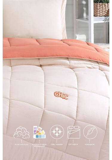 Elart Violet Comfort Uyku Seti Çift Kişilik Ekru Ekru