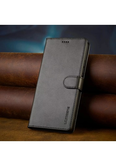 Aierkeba Deri Flip Cüzdan Kapak Samsung Galaxy A55 A35 A25 A15 A34 A54 A33 A53 A23 A13 A24 A14 A16 A36 A06 A56 A05s A52 A32 Silikonblack Black