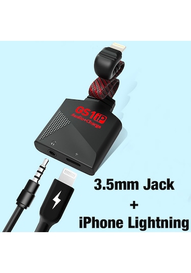 Plextone GS1 Mıknatıslı Lightning To 3.5 MM Kulaklık Dönüştürücü