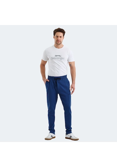 Slazenger VURAL Erkek Cepli Dar Paça Indigo Eşofman Altı