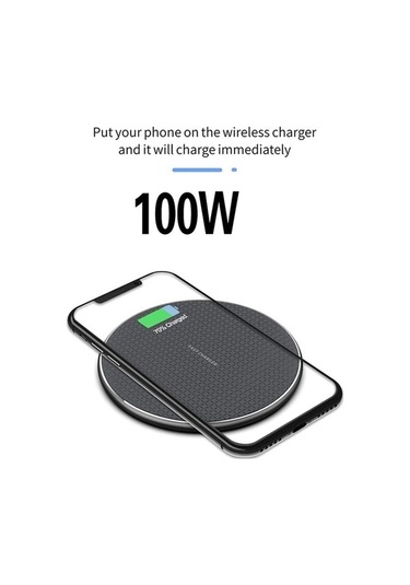 Fastbuy 100w Kablosuz Şarj İphone Uyumlu 13/12/11/xs Max/x/xr 8 Artı/süper Hızlı Şarj Pedi Ulefone Doogee Samsung Not 9/not S