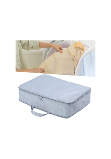 Homyl Yorgan Saklama Çantası Kendini Sıkıştırma Mavi