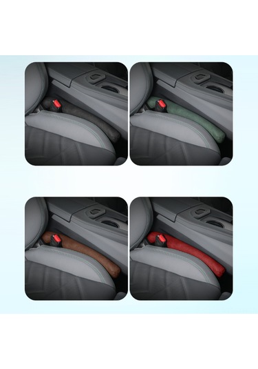 Tenfowee Araç Koltuğu Yarık Dolgusu - 2'li Paket Kahverengi Alcantara Kumaş