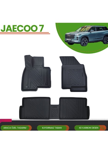 Jaecoo 7 2024+ Araca Özel 4d Havuzlu Paspas Takımı Karbon