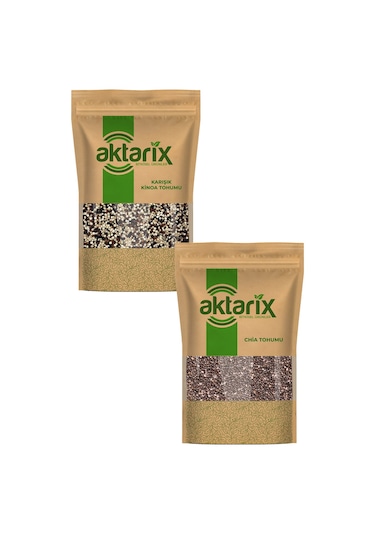 50 Gr Karışık Kinoa Tohumu + 50 Gr Siyah Chia Tohumu