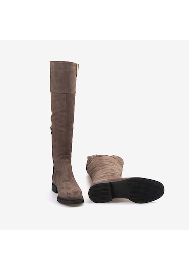 Rouge Kadın Süet Çizme 722 Bizonte Süet