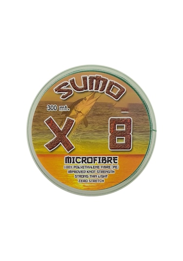 Effe Sumo X8 İp Misina 300m Polietilen Microfiber İp Misina Yeşil 0,06 Mm