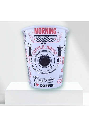 The King Paper Beyoğulları 8 Oz Yazı Desenli Karton Bardak