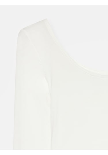 Dilvin 32776 Oval Yaka Bodysuit-ekru