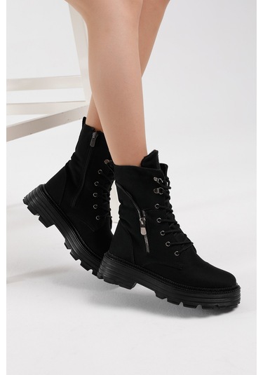 Tonny Black Kadın Siyah Süet Poli Taban Fermuar Detaylı Rahat Kalıp Bağcıklı Bot Tber200 301 Siyah Süet Tonny Black Kadın Siyah Süet Poli Taban Fermuar Detaylı Rahat Kalıp Bağcıklı Bot Tber200 301 Siyah Süet